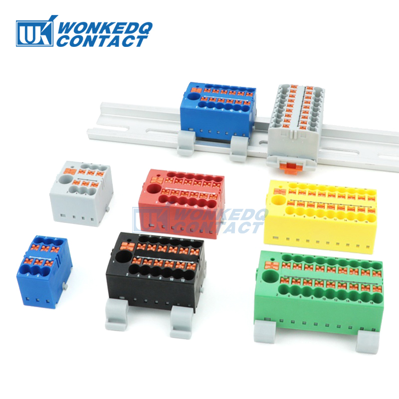 Threadless Push Pin - Distribution Block PTFIX 2.5mm² 2/4/6/7/12/13/18/19 Connection
