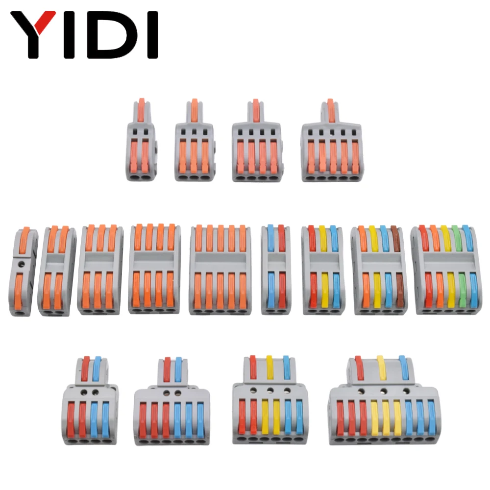 Threadless Push Pin - 5pcs Splitter Cable Push-in Connection Terminal
