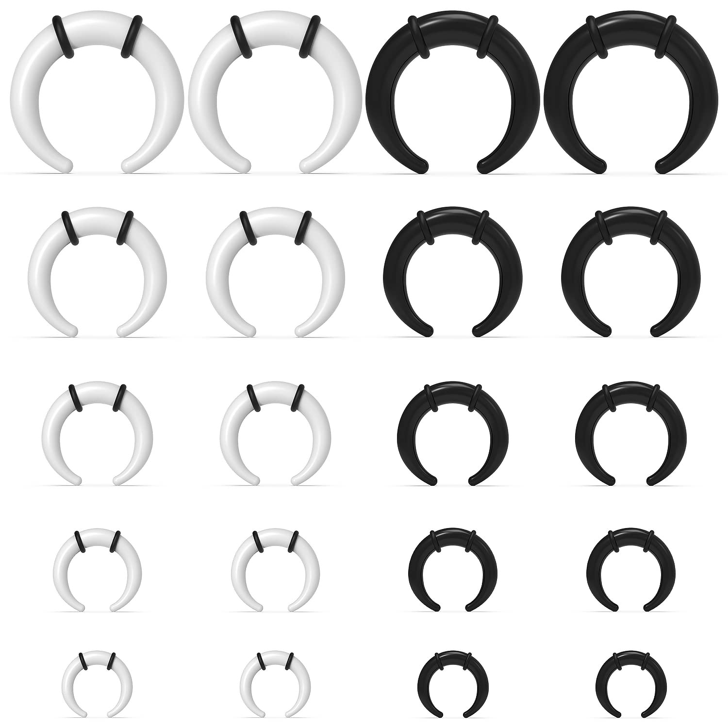 Body Jewelry Gauges - Large Septum Rings 14G 12G 8G