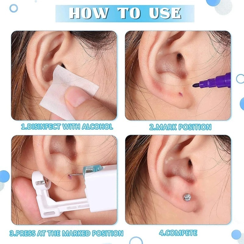 1/50pcs Ear Piercing Gun Dispo - đánh giá và giá Body Jewelry Factory