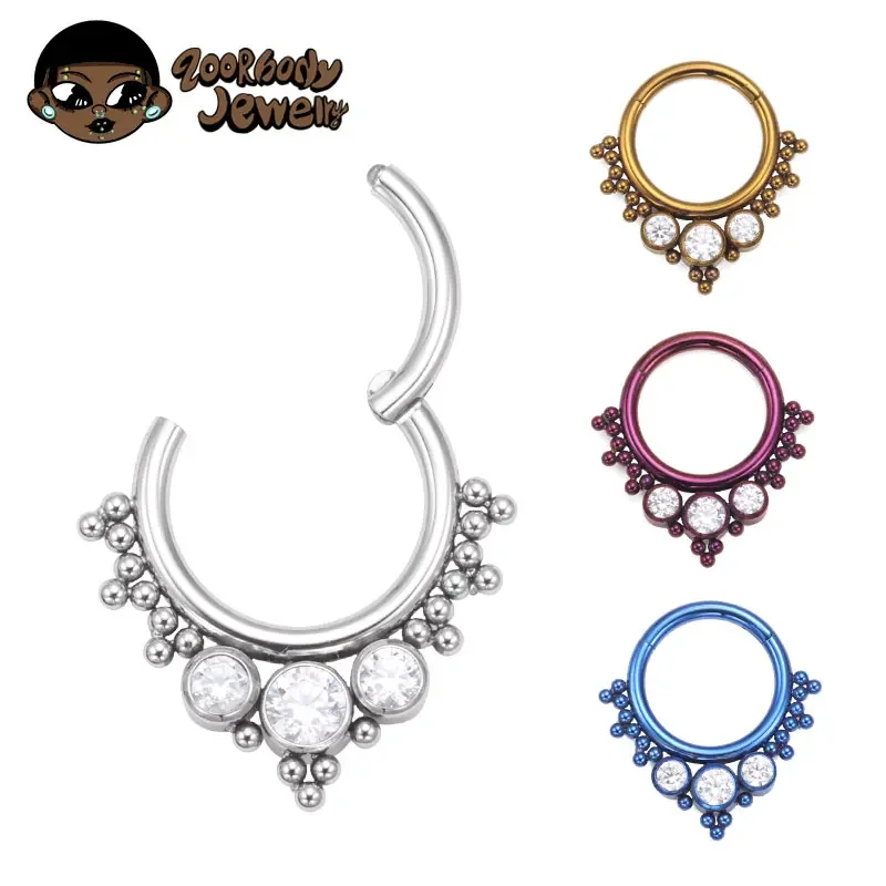 ASTM F136 Titanium Clicker Hig - đánh giá và giá Body Piercing Quality Jewelry