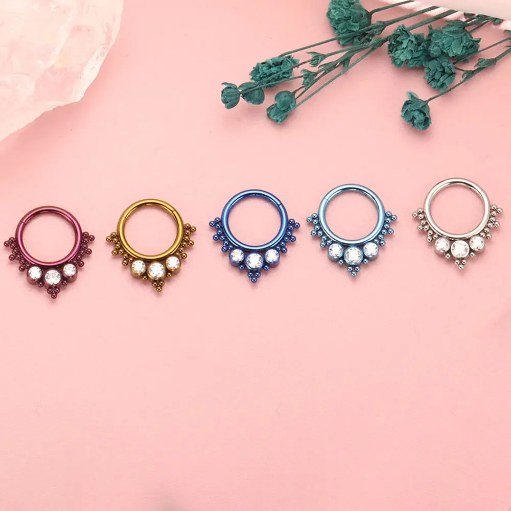 ASTM F136 Titanium Clicker Hig - đánh giá và giá Body Piercing Quality Jewelry