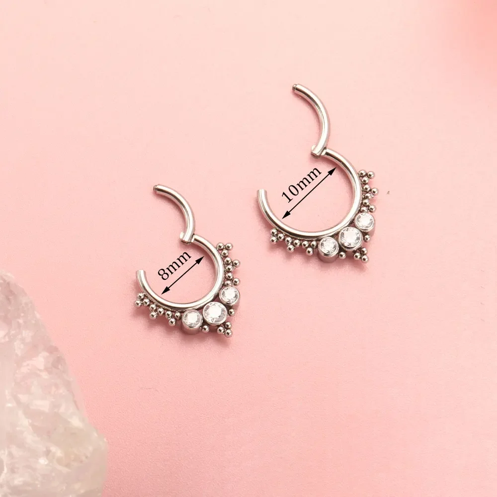 ASTM F136 Titanium Clicker Hig - đánh giá và giá Body Piercing Quality Jewelry