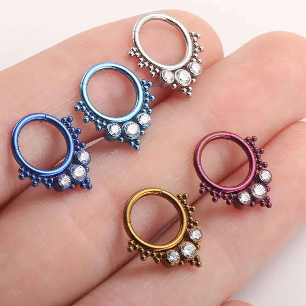 ASTM F136 Titanium Clicker Hig - đánh giá và giá Body Piercing Quality Jewelry