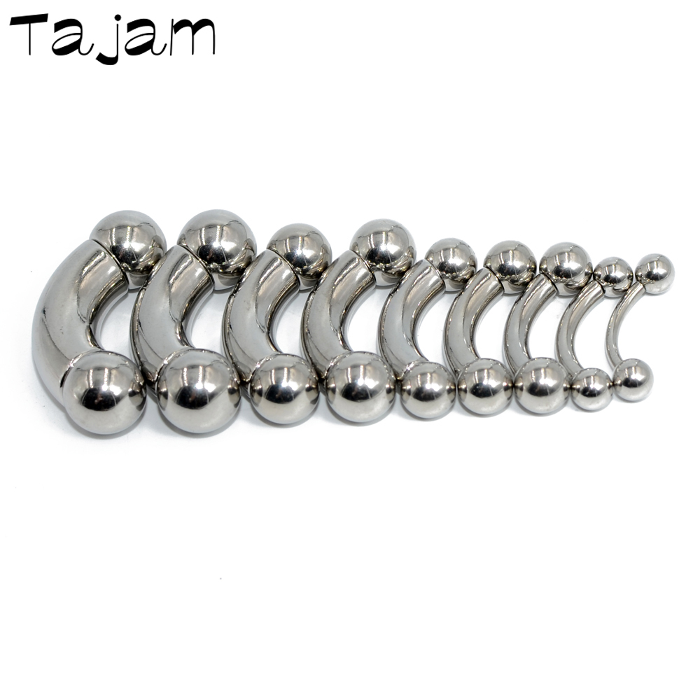 1PC Inox Thẳng Barbell Nhẫn Co - đánh giá và giá Nipple Bar Curved