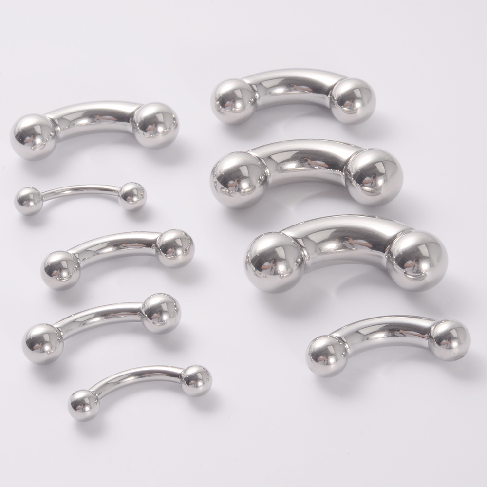 1PC Inox Thẳng Barbell Nhẫn Co - đánh giá và giá Nipple Bar Curved