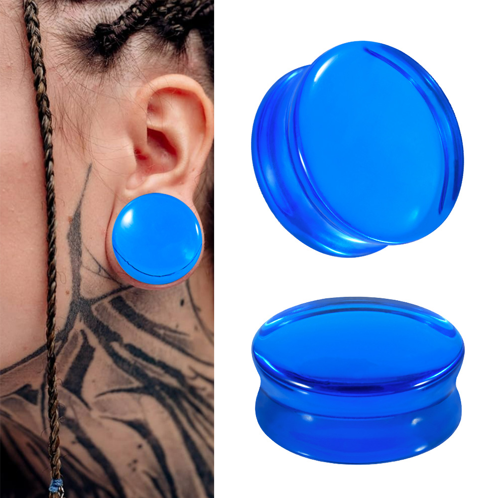 1/2/22PCS Glass&Stone Round Ea - đánh giá và giá Body Jewelry Gauges