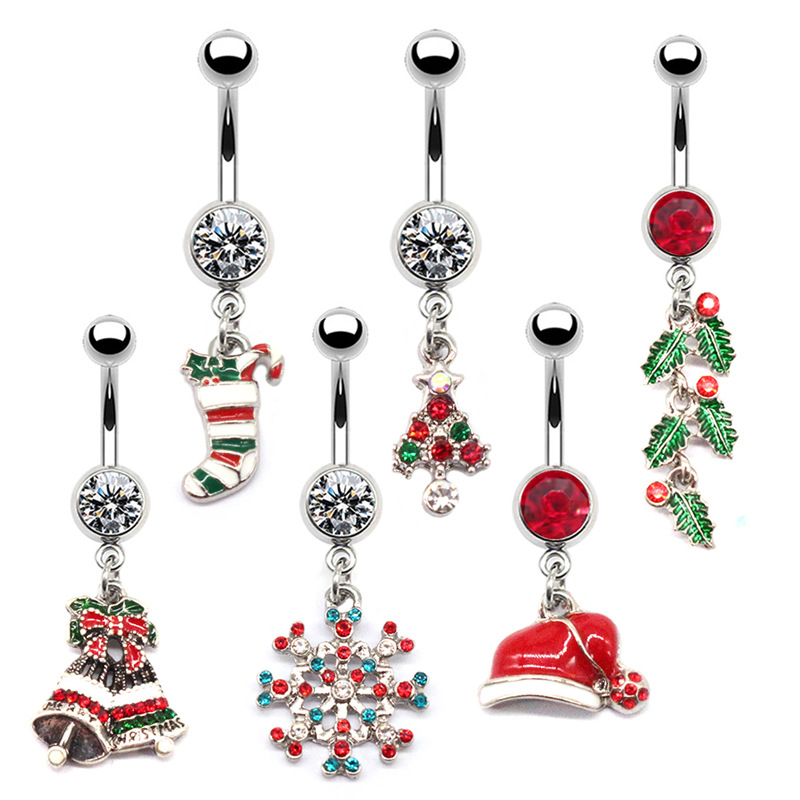 Christmas Series Navel Ring Fo - đánh giá và giá Body Jewelry Factory