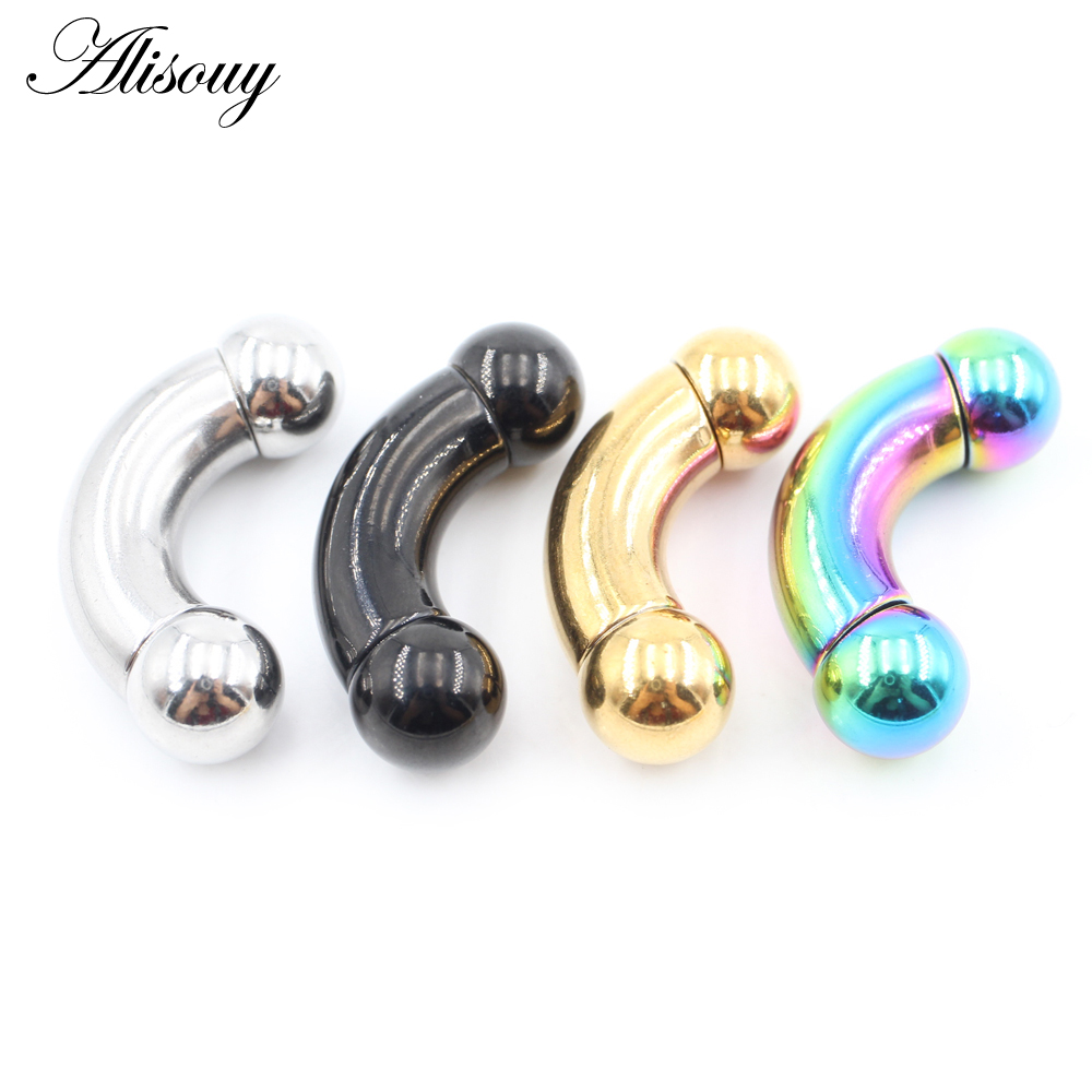 Alisouy 1 Thép Không Gỉ Size L - đánh giá và giá Nipple Bar Curved