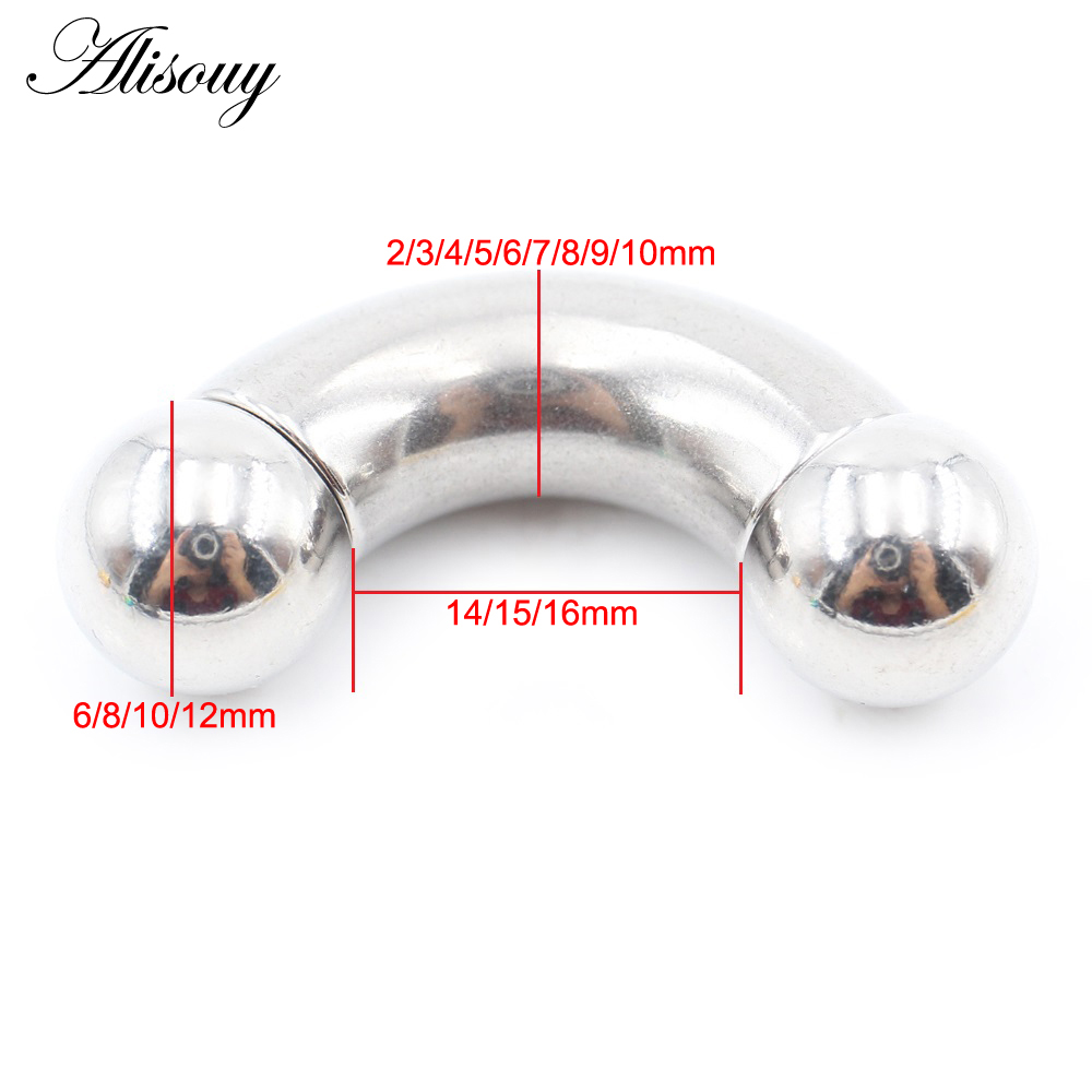 Alisouy 1 Thép Không Gỉ Size L - đánh giá và giá Nipple Bar Curved