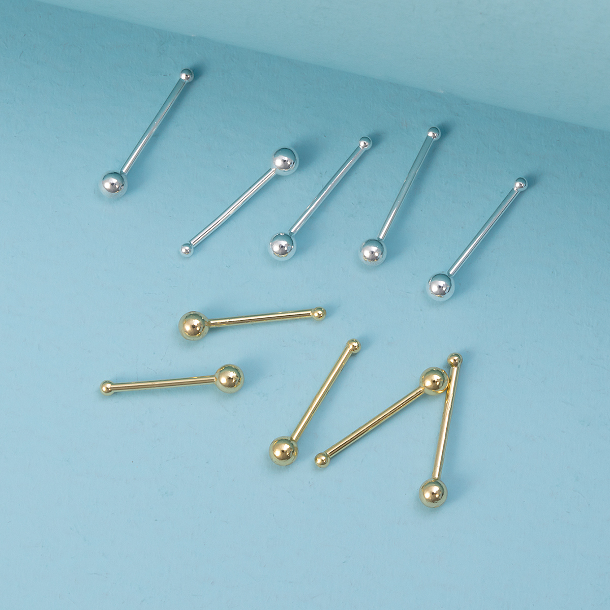 10pcs Nose Stud Rings Cartilag - đánh giá và giá Nostril Screw Pin