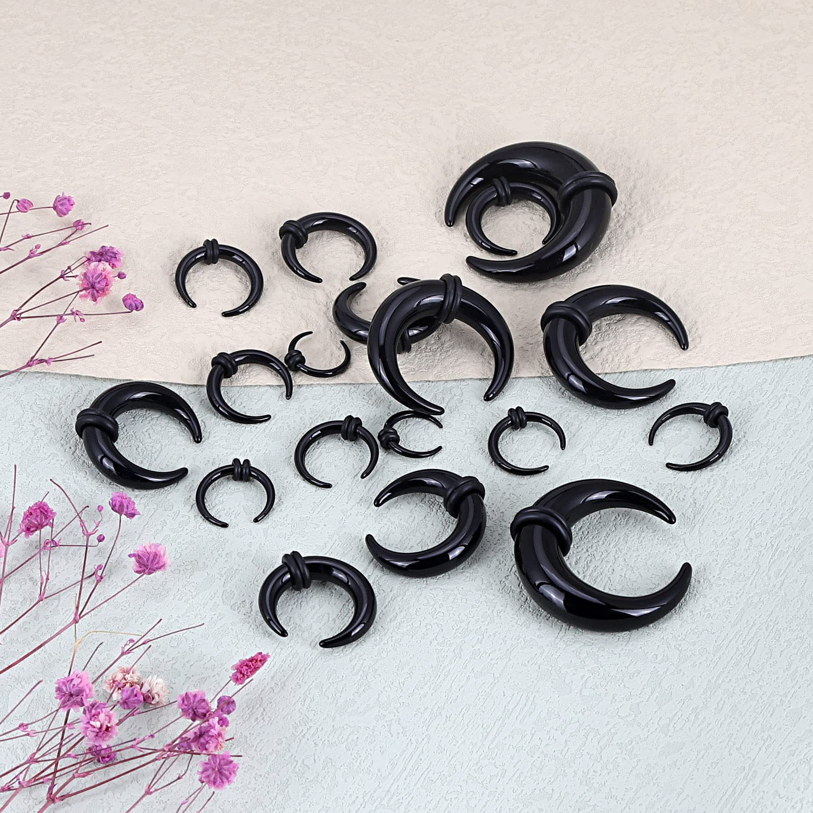 18Pcs Acrylic Septum Pincher T - đánh giá và giá Body Jewelry Gauges