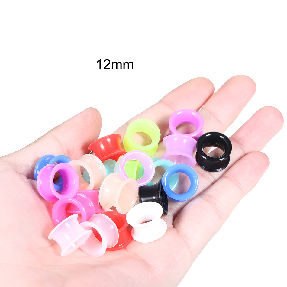 24Pcs Silicone High Double Fla - đánh giá và giá Body Jewelry Gauges