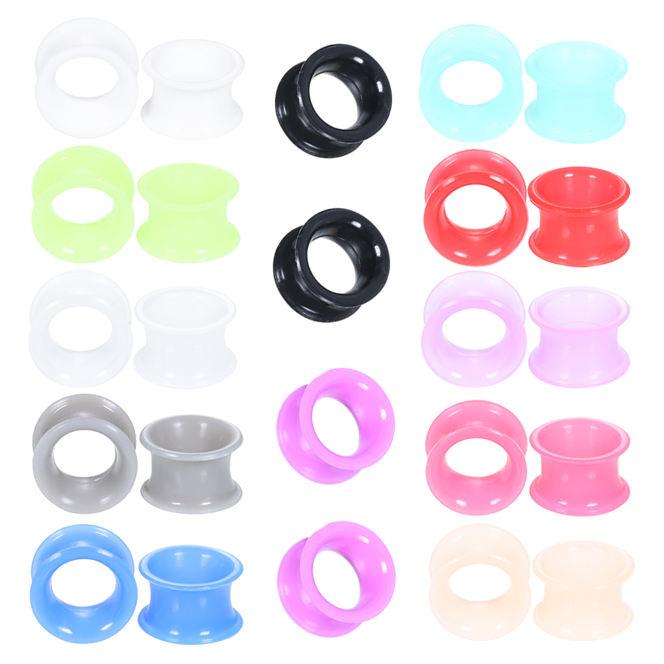 24Pcs Silicone High Double Fla - đánh giá và giá Body Jewelry Gauges