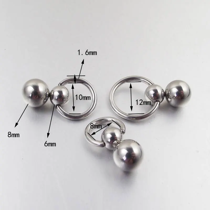 Stainless Steel Double Ball Cu - đánh giá và giá Nipple Bar Curved