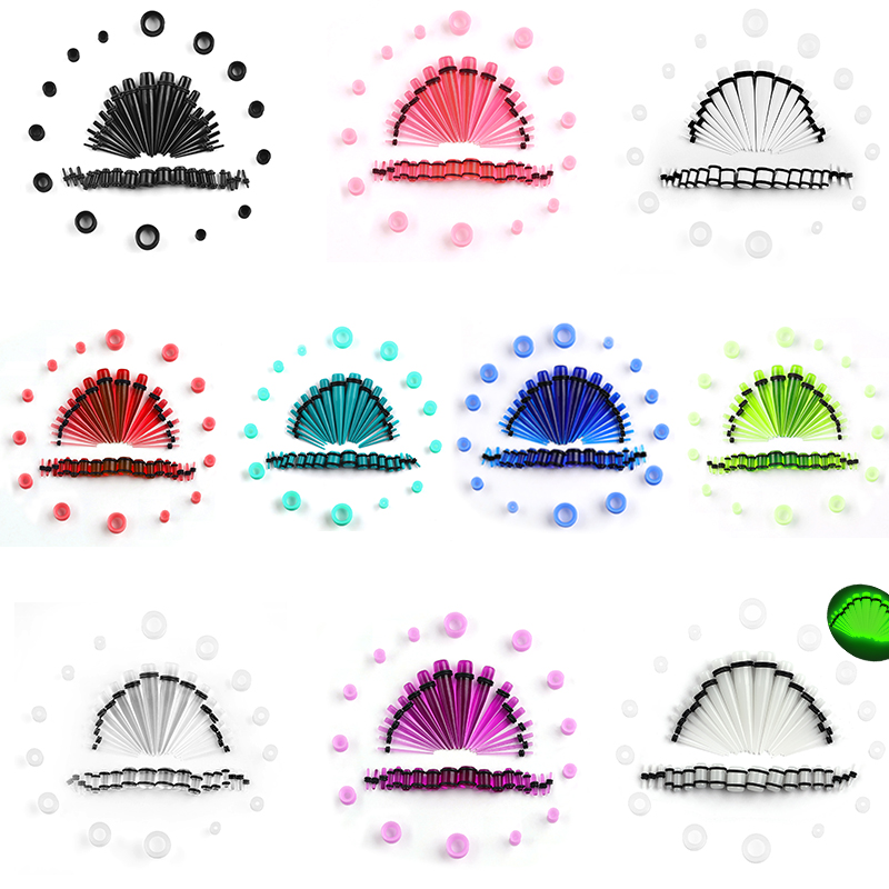 50pcs Acrylic Spike Ear Gauges - đánh giá và giá Body Jewelry Gauges