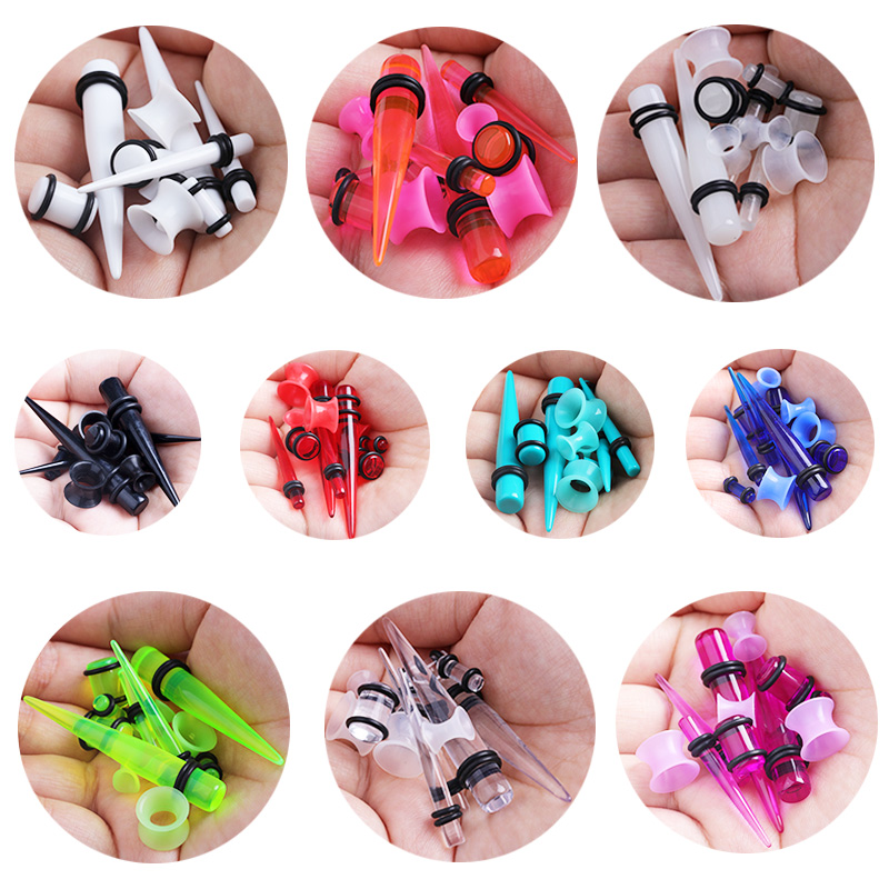 50pcs Acrylic Spike Ear Gauges - đánh giá và giá Body Jewelry Gauges