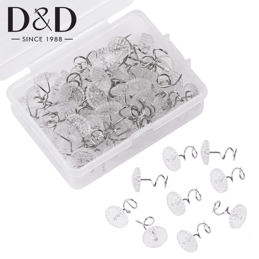 20/40/50Pcs Clear Twist Pins B - đánh giá và giá Threadless Push Pin
