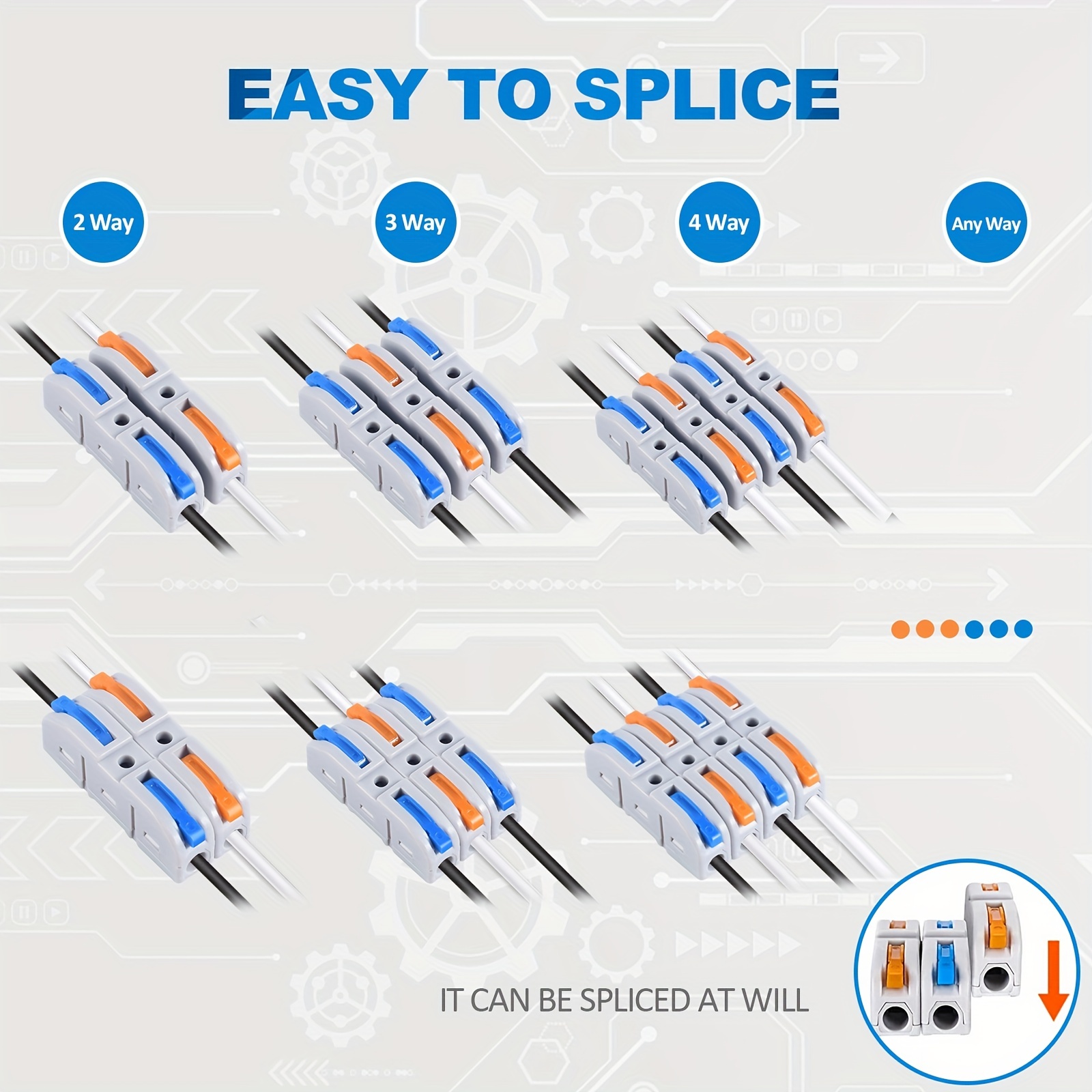 Lever Wire Connectors, 10pcs/6 - đánh giá và giá Threadless Push Pin