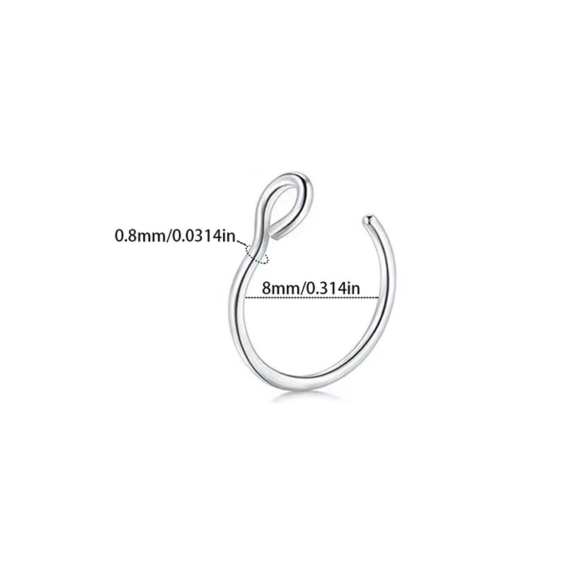1Pcs Women Fake Piering Nose R - đánh giá và giá Yg Body Jewelry