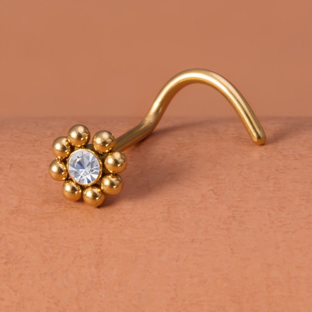 1pc of Flower-Shaped Screw Nos - đánh giá và giá Nostril Screw Pin
