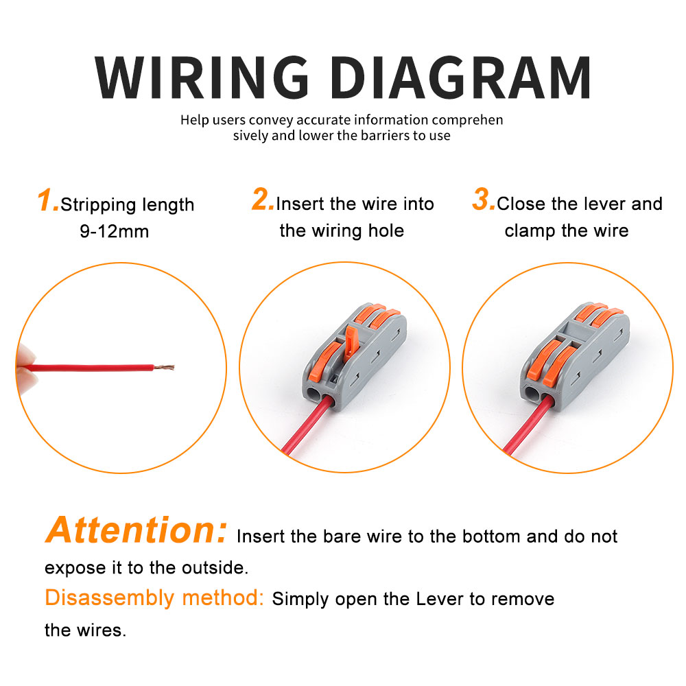 DIY GO 22PCS Lever Wire Connec - đánh giá và giá Threadless Push Pin