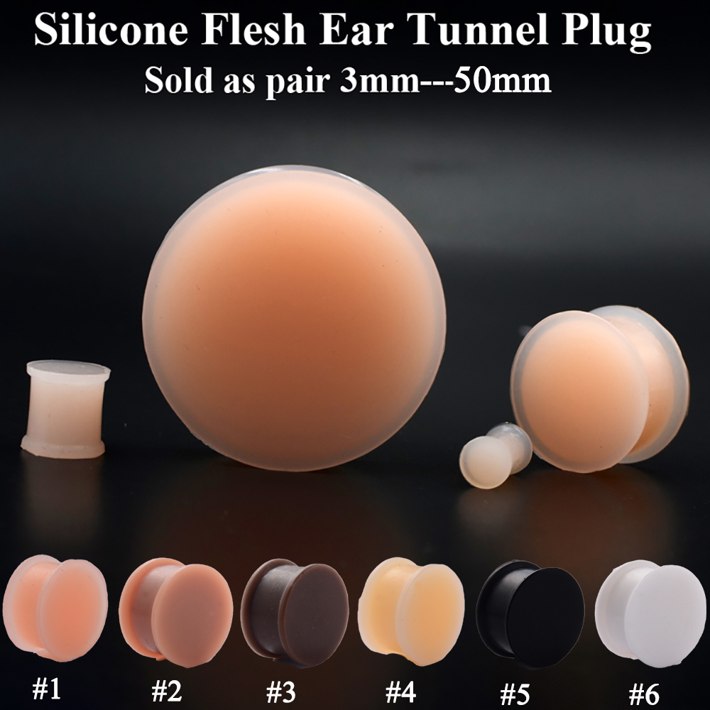 1 Ốp Dẻo Dày Tai Bùng Lên Phíc - đánh giá và giá Body Jewelry Gauges
