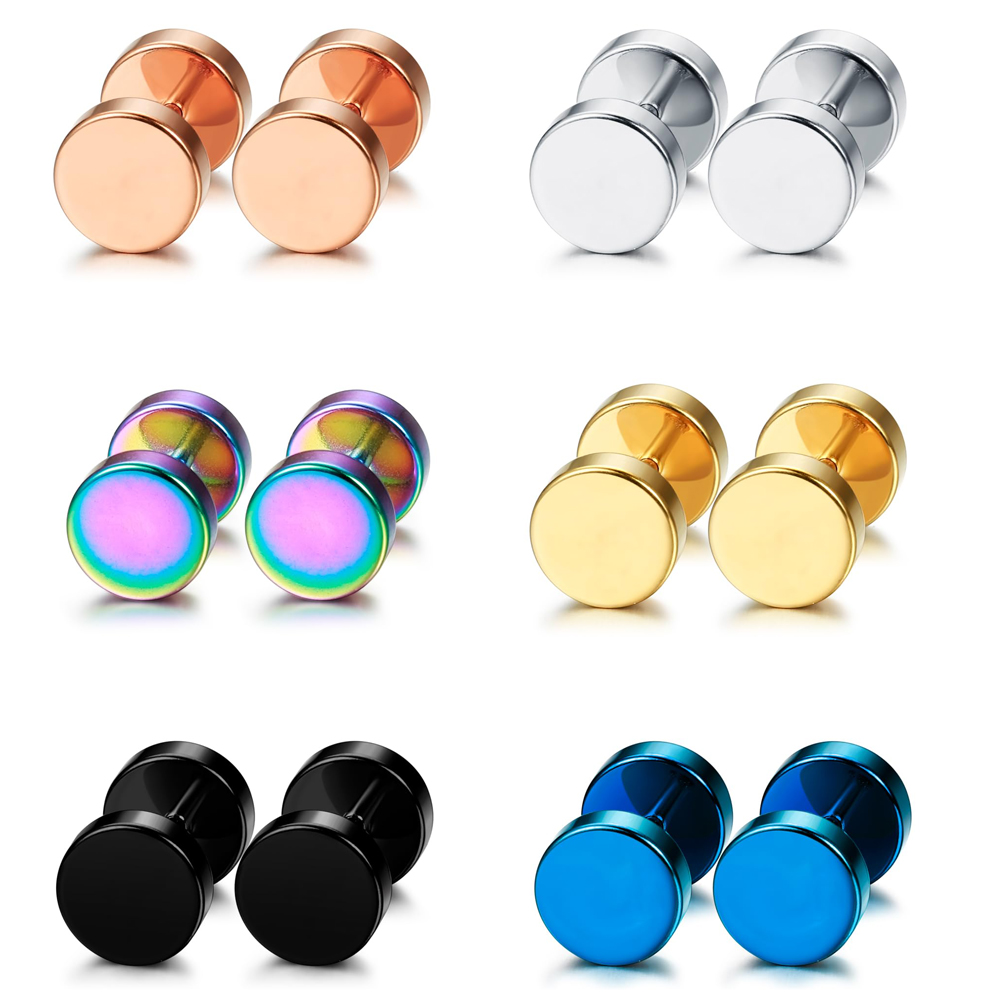 1 Pair/6 Pairs Stainless Steel - đánh giá và giá Body Jewelry Ear Gauges