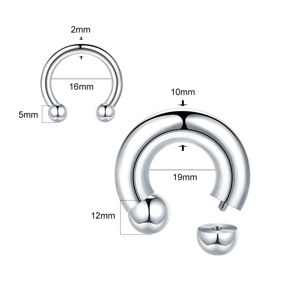 1PC 18G-00G Large Gauge Stainl - đánh giá và giá Body Jewelry Gauges