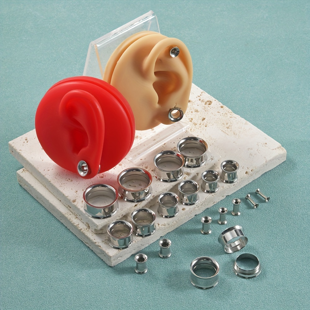 1 Pair/12 Pairs Set Stainless  - đánh giá và giá Body Jewelry Gauges
