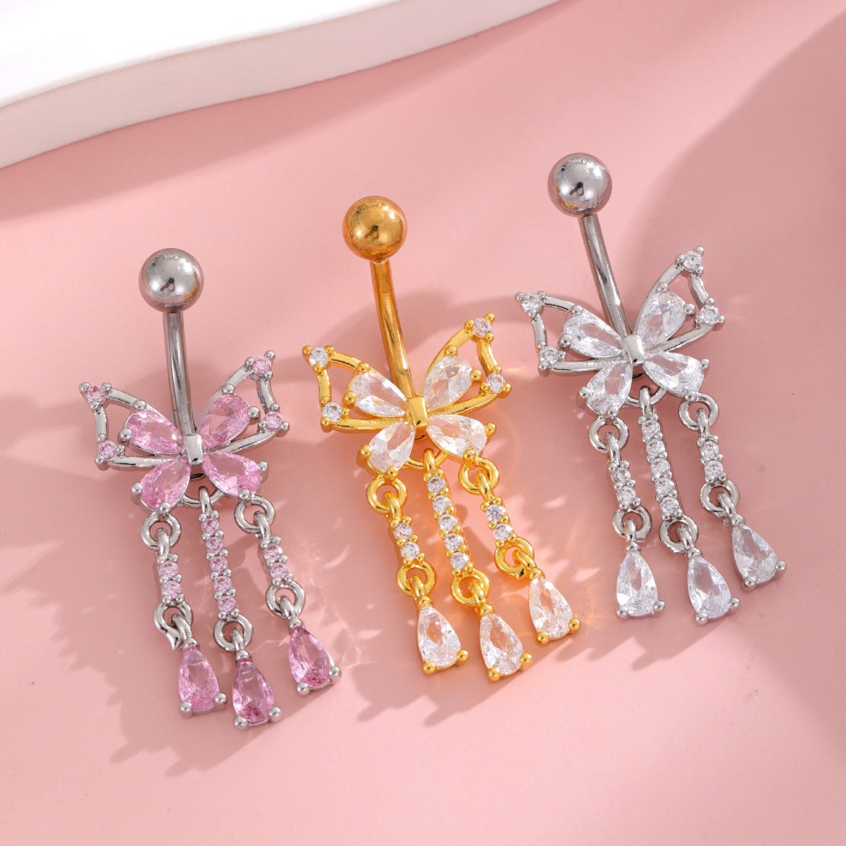 High Quality Copper With CZ Bu - đánh giá và giá Body Piercing Quality Jewelry