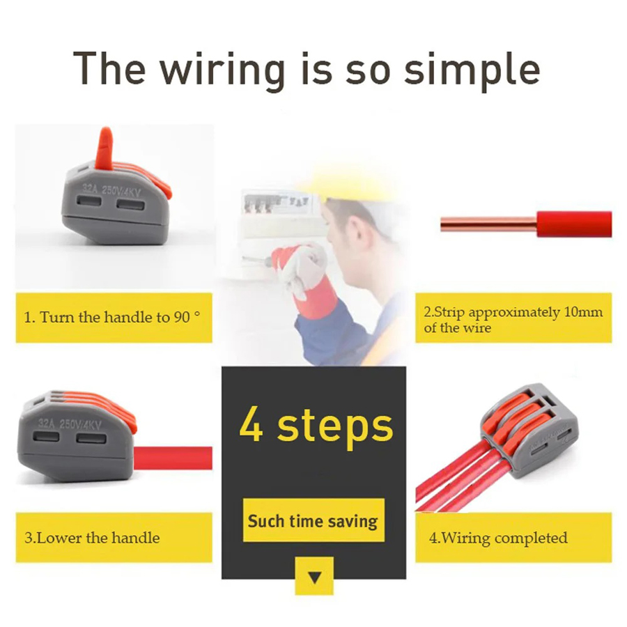 30/48 Pcs Fast Wiring Connecto - đánh giá và giá Threadless Push Pin