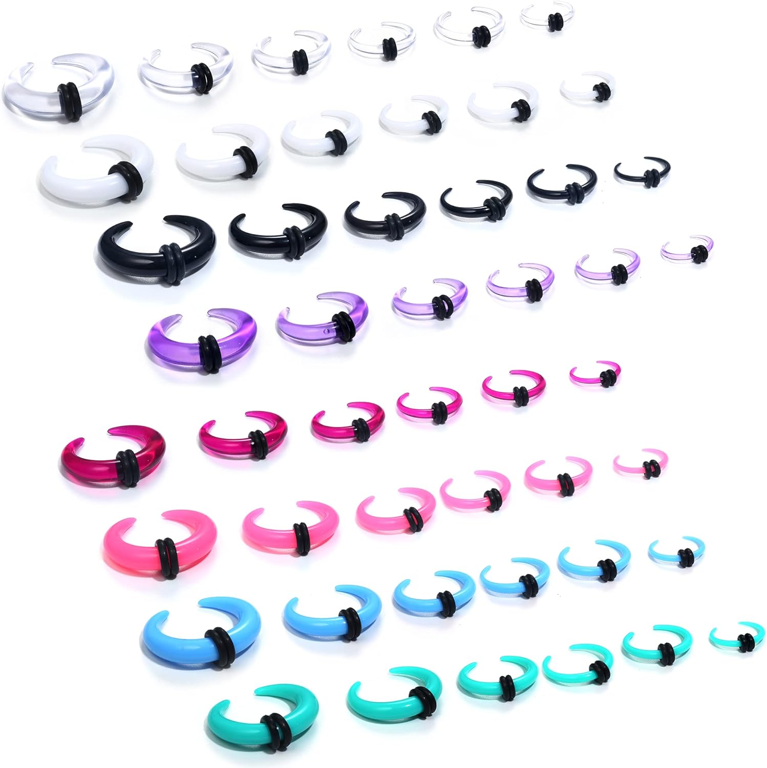 Florideco 4G-14G Acrylic Septu - đánh giá và giá Body Jewelry Ear Gauges